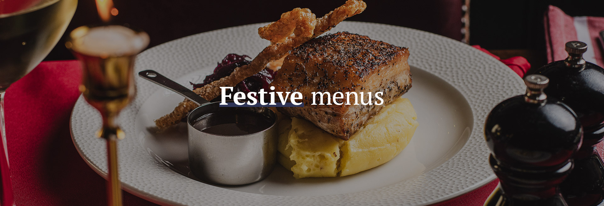 Christmas menu at The Gipsy Moth